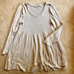 Anthropologie Ribbed 3/4 Length Sleeve Sweater
